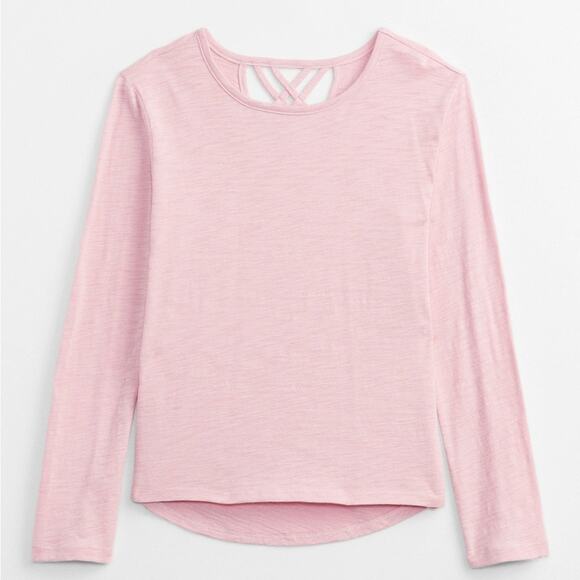 NWOT Old Navy Kids ForeverSoft Criss-Cross T Shirt Pink Size Large 
B9 - Picture 1 of 4